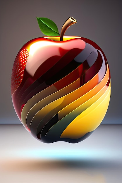 3D abstract Apple