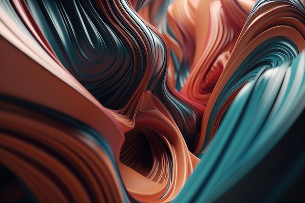 3D Abstract Background AI generated