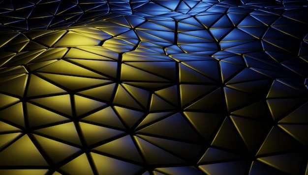 3d abstract background with geometric scene