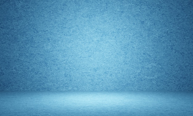 3D Abstract blue cement wall background