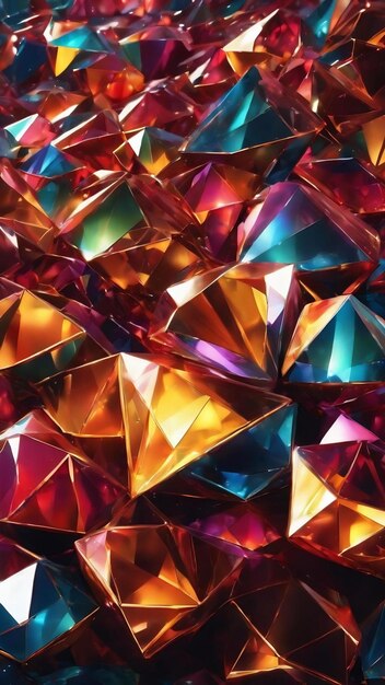 3d abstract diamond style background design