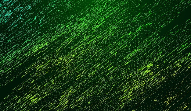 3D abstract digital technology green particles on green background