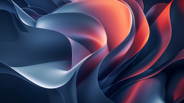 3d abstract fabric waves background