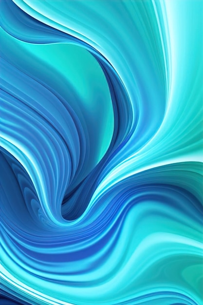 3d Abstract flowing fluid illustration