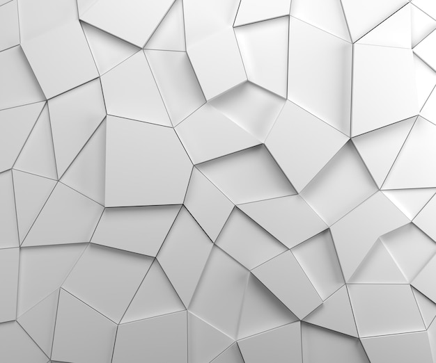 Photo 3d abstract geometric background. minimal light clean polygon wall