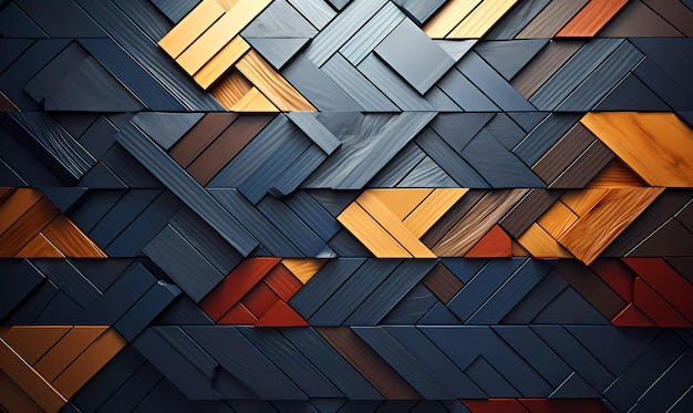 3d abstract golden lines and marble and wooden and black shapes Modern wall decor wallpaper