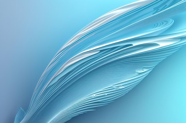 3d abstract illustration of flowing fluid design pattern