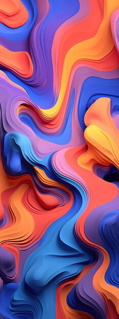 3d abstract illustration of pattern wallpaper background colorful artwork template