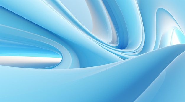 3D Abstract Light Blue Background