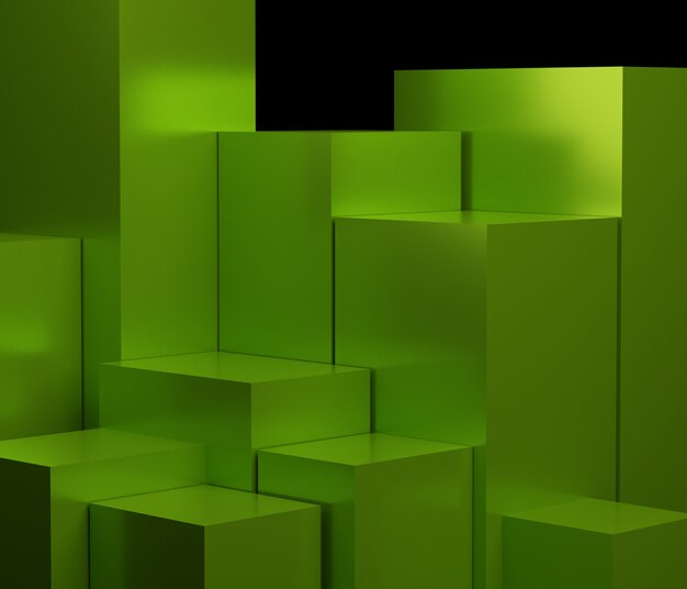 Photo 3d abstract minimal geometric forms