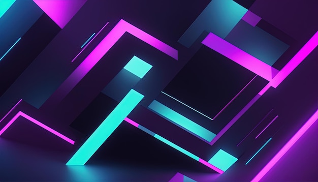 A 3d abstract neon light background wallpaper design hd