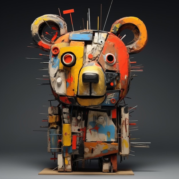 3d Abstract Sculpture Inspired By Basquiat Picasso Miro And More