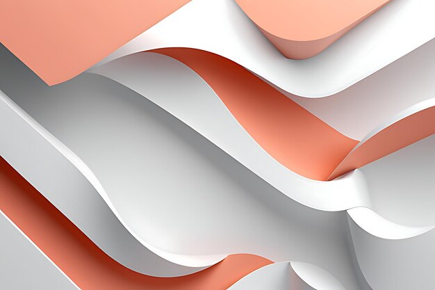 3d abstract shapes background illustration