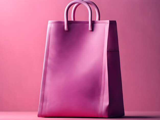 3d abstract shopping bag model