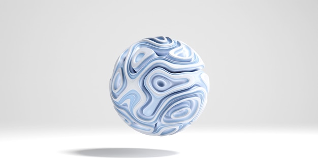 3D abstract sphere. motion design element. 3d rendering