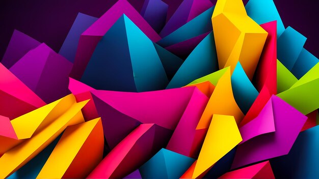 3d abstract vivid colorful 8k background shapes wallpaper desktop pc computer