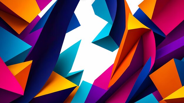 Photo 3d abstract vivid colorful 8k background shapes wallpaper desktop pc computer