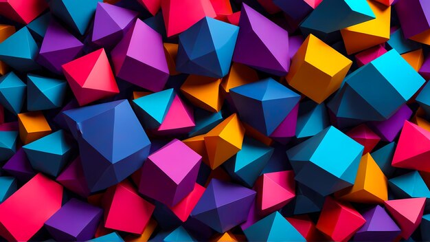 3d abstract vivid colorful 8k background shapes wallpaper desktop pc computer