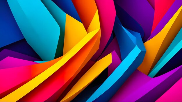 3d abstract vivid colorful 8k background shapes wallpaper desktop pc computer