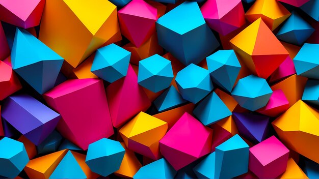 3d abstract vivid colorful 8k background shapes wallpaper desktop pc computer