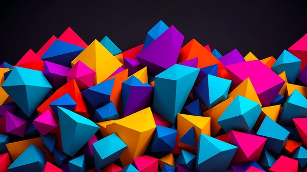 3d abstract vivid colorful 8k background shapes wallpaper desktop pc computer