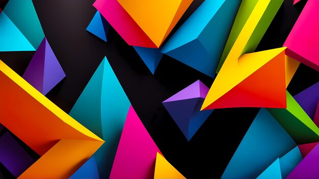 3d abstract vivid colorful 8k background shapes wallpaper desktop pc computer