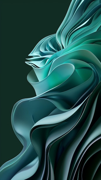 Photo 3d abstract wallpaper with generative ai