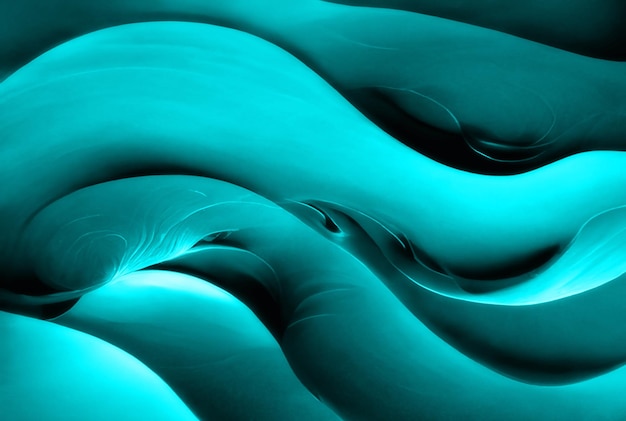 3D abstract waves for colourful wallpaper