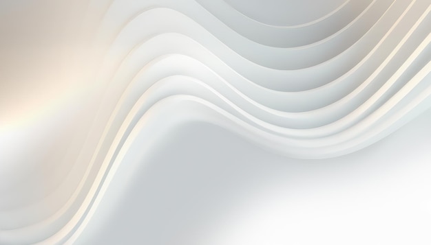 3D Abstract White Background