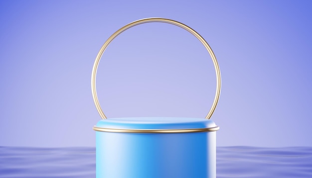 3d abstracte blauwe achtergrond productontwerp voor elk soort producten illustratie render