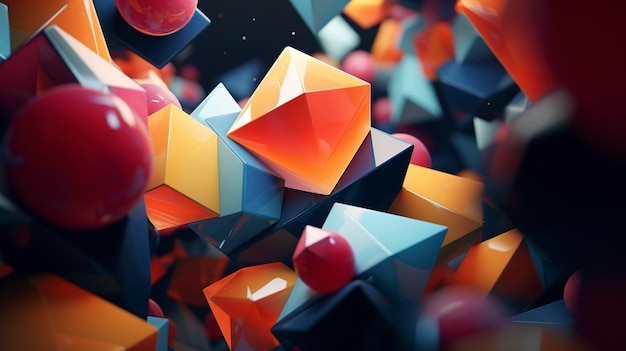 3D abstracte geometrische vormen