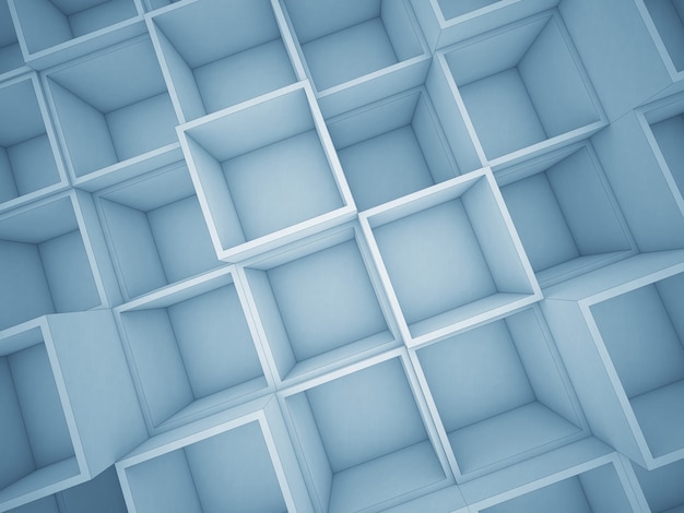 3d abstracte kubusachtergrond