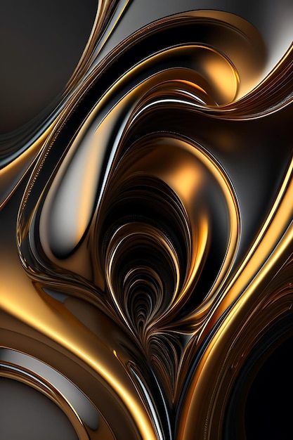 3d abstracte kunst achtergrond achtergrond zwart helder chroom close-up kleur contrast decoratio