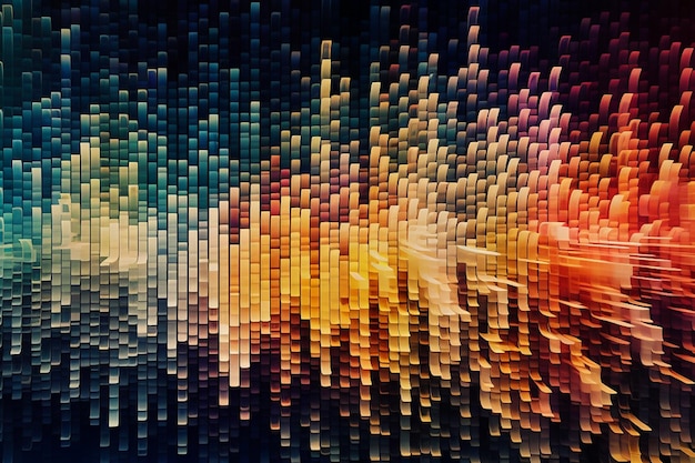 Foto 3d-achtergrondbanner of behang abstracte kleurrijke patroonvormen