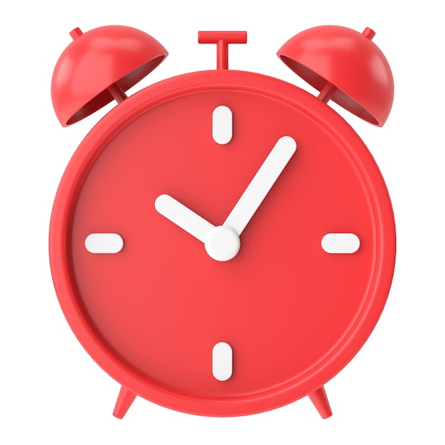 3d alarm clock 3d illustration