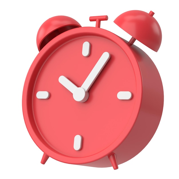 3d alarm clock 3d illustration