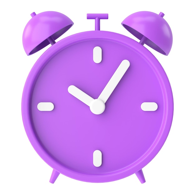 Photo 3d alarm clock 3d illustration