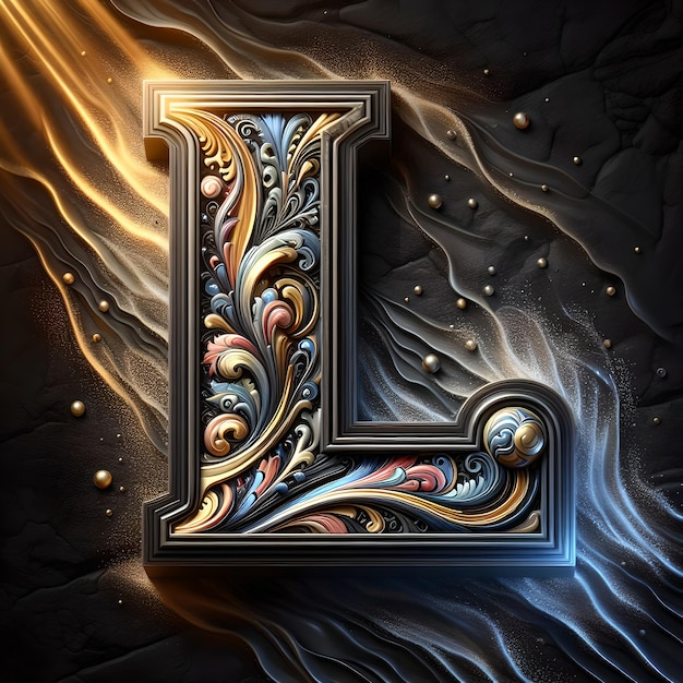 Foto logo dell'alfabeto 3d