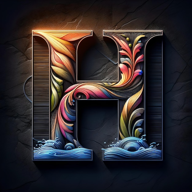 3d alphabet logo