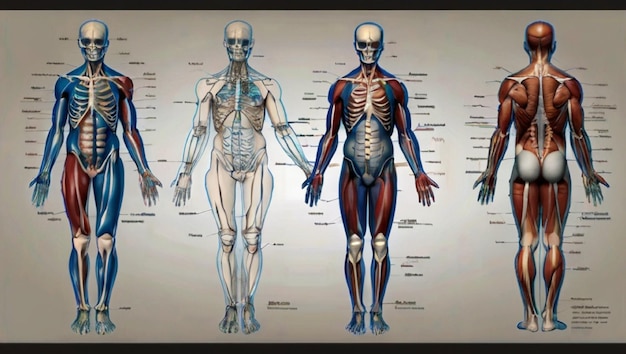 3D anatomie van het menselijk lichaam