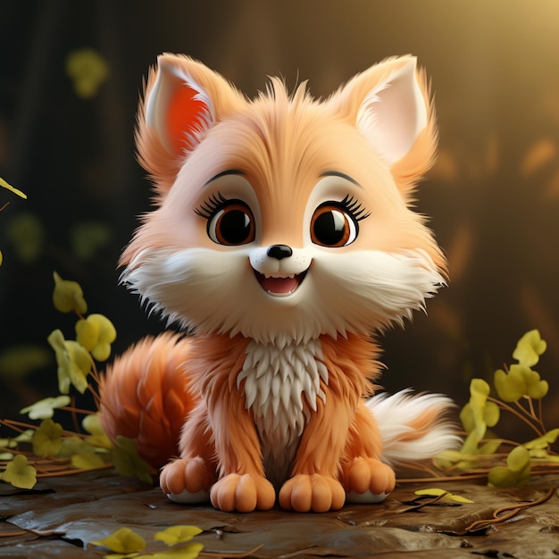 3D Animal Character Illustration