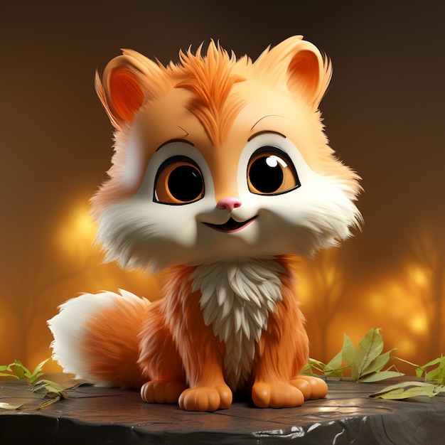 3D Animal Character Illustration