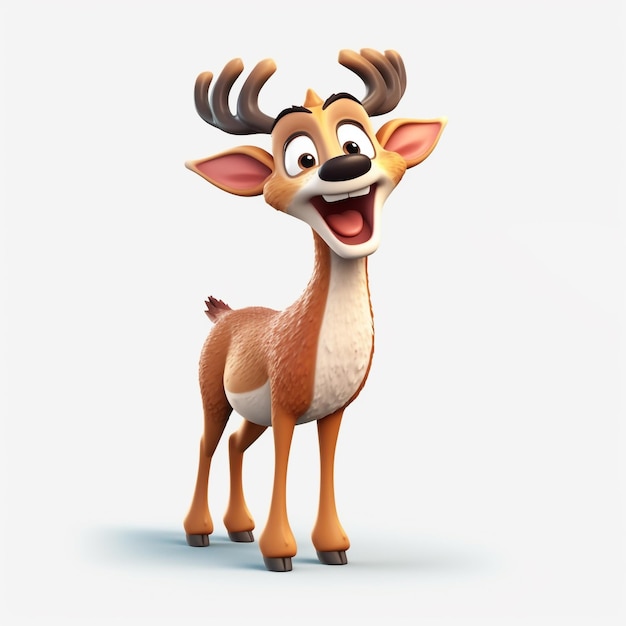 A 3D Animal Deer The Beauty of the Woodlands generative ai