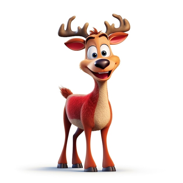 A 3D Animal Reindeer The Guardian of the Forest generative ai