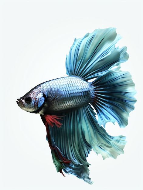 3d animals realistic focus of betta fish