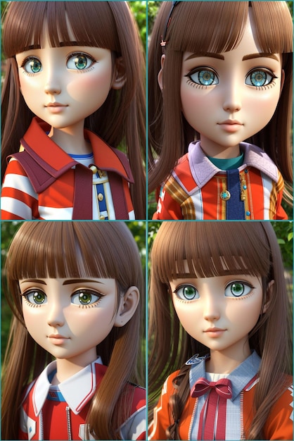 3D animate girls for ninza warier