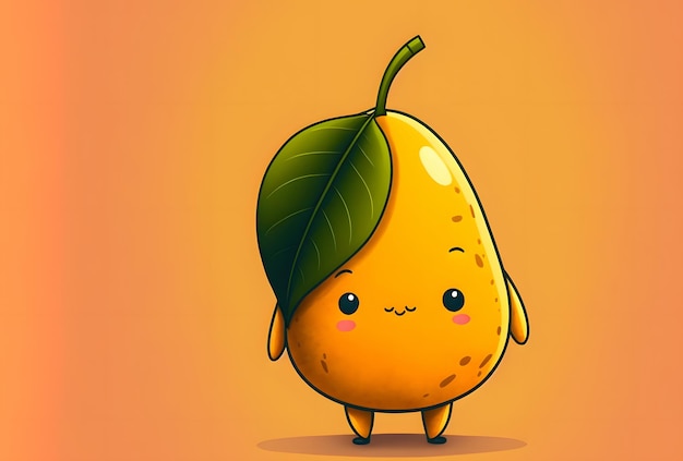 3 d アニメ キャラクター、果物と野菜、子供向けイラスト