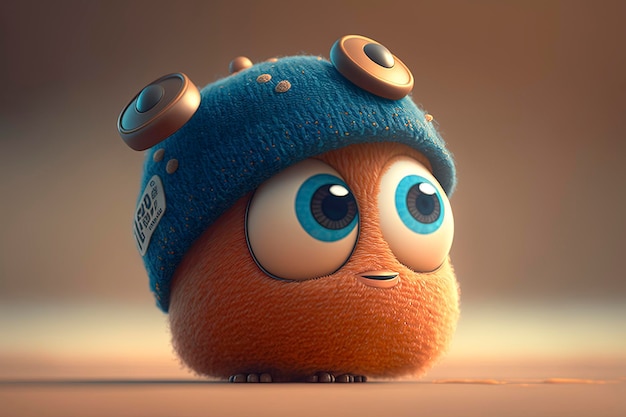 3d animated character, llustration for children, creative ai