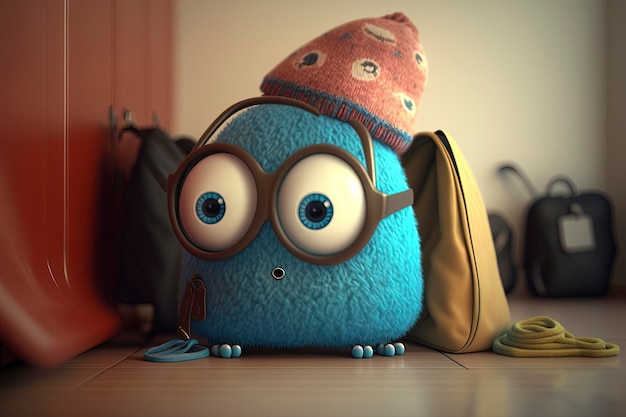 3d animated character, llustration for children, creative ai