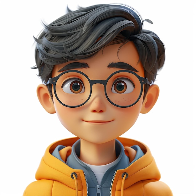 Photo 3d animation character cartoon